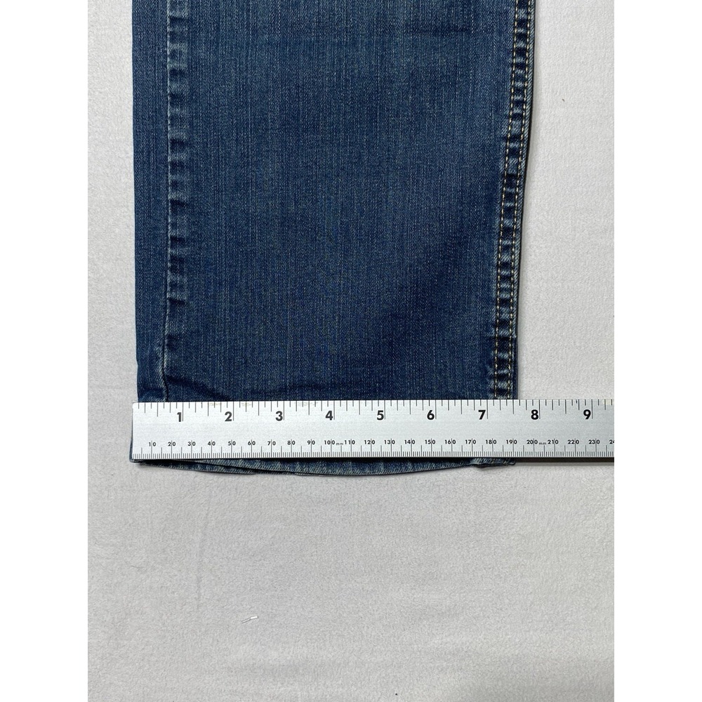 Levis 513 Jeans Mens 32x30 Slim Straight Stretch Blue Denim Medium Wash - Picture 2 of 10